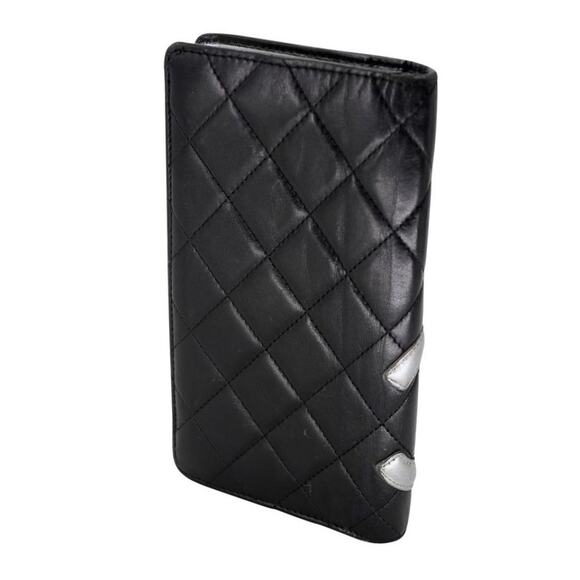 Chanel Cambon Silver Big CC Monogram Quilted Lambskin Wallet CC-W0209N-0006 - Picture 3 of 9